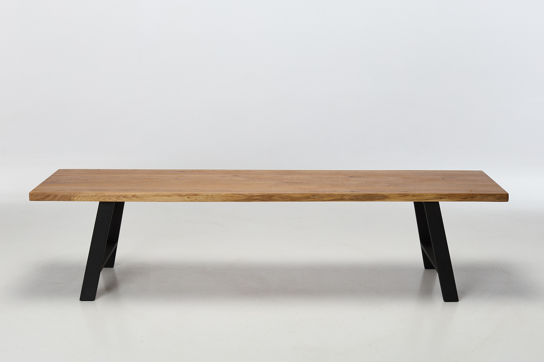 Alder Live Edge Solid Oak Dining Set with 2.4m Dining Table & 1.9m Dining Bench