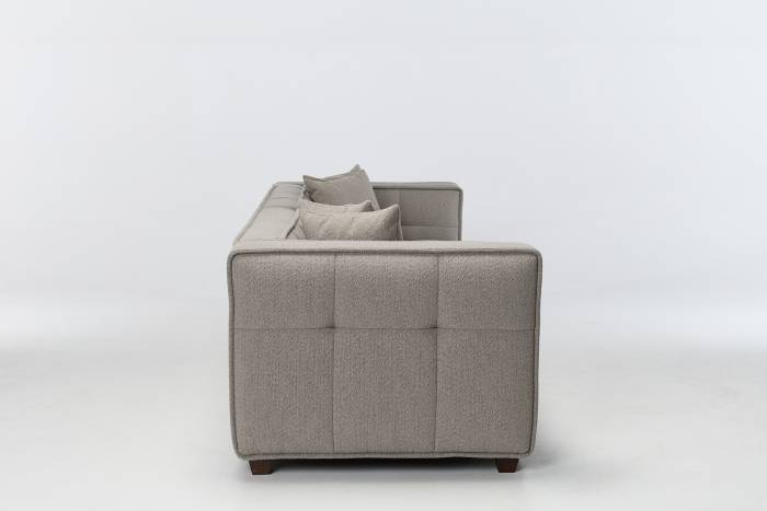 Arta Large Modern 4.5 Seater Sofa - Warm Grey Luxury Woven Fabric