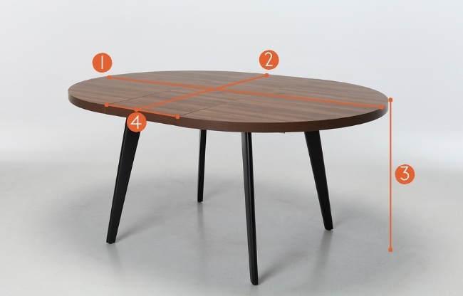 Lucian extendable round dining table measurements