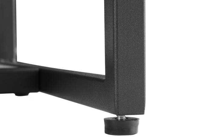 Oslo Black 2 Door 2 Drawer Highboard with Gold Handles