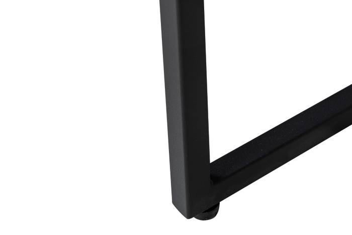 Oslo - Black 2 Drawer Dressing Table with Gold Handles