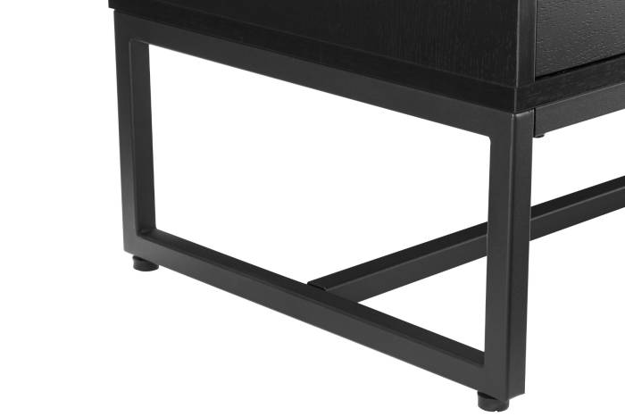 Oslo Black 4 Drawer Chest with Gold Handles