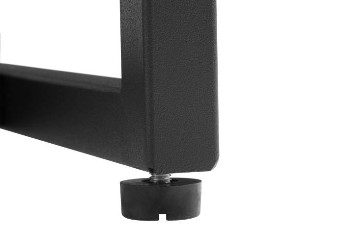 Oslo Black 2m Tall Bookshelf with 2 Door Cabinet and Gold Handles