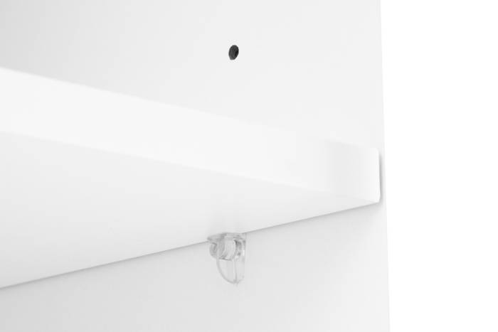 Oslo White 2 Door 2 Drawer Highboard with Gold Handles