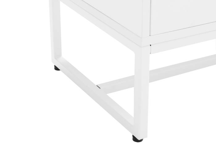 Oslo White 2 Door 2 Drawer Highboard with Gold Handles