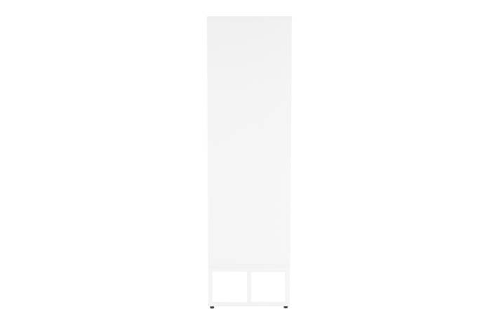 Oslo White 2 Door 2 Drawer Highboard with Gold Handles