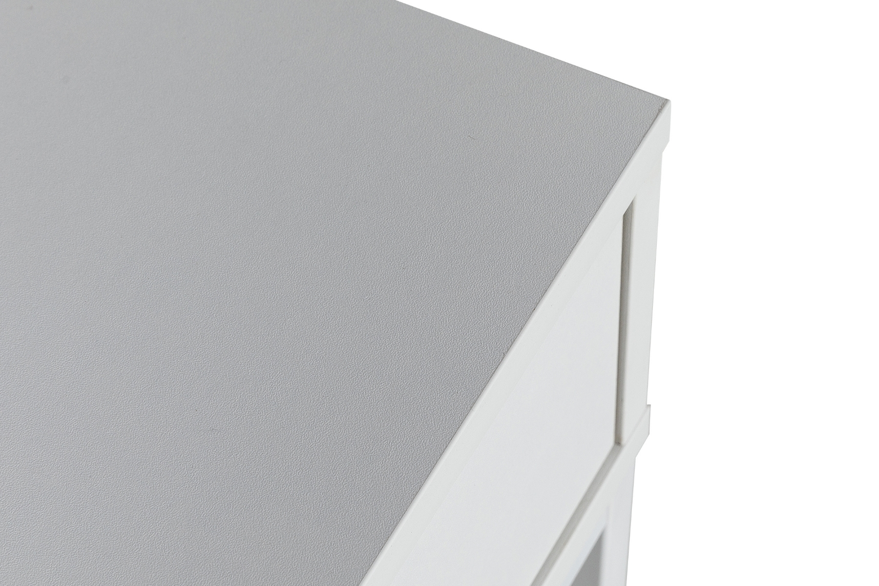 Oslo - White 2 Drawer Dressing Table with Gold Handles