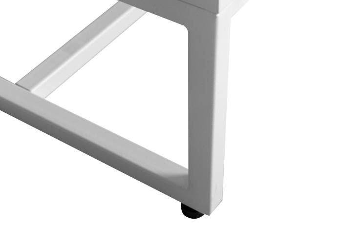 Oslo White 4 Door Sideboard with Gold Handles