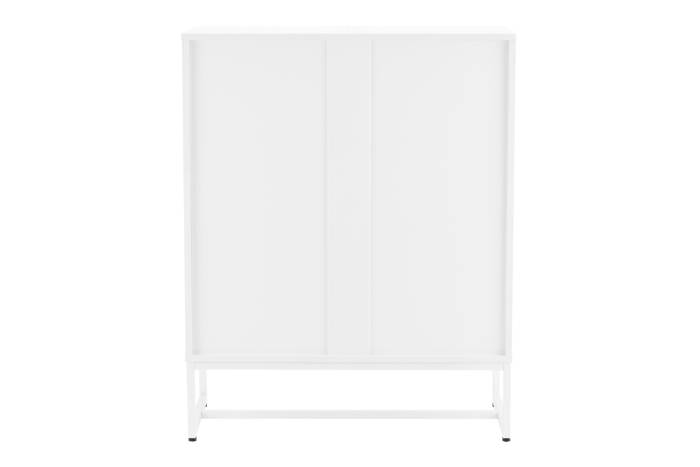 Oslo White 4 Drawer Chest with Gold Handles