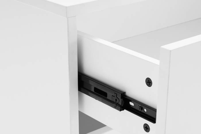Oslo White 4 Drawer Chest with Gold Handles
