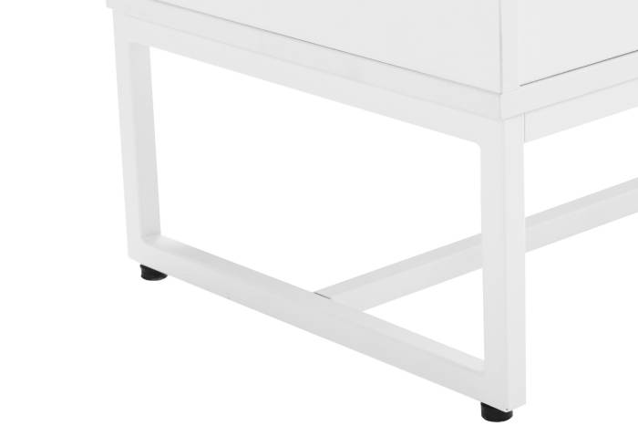 Oslo White 4 Drawer Chest with Gold Handles