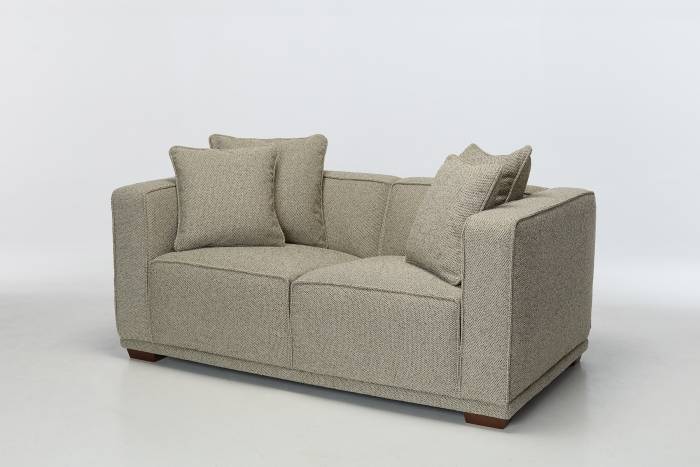 Porto Modern 2.5 Seater Sofa - Moss Green Luxury Woven Fabric