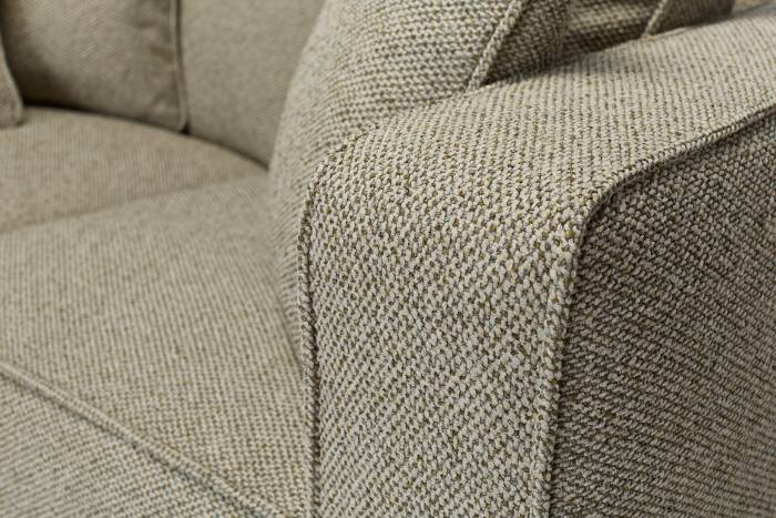 Porto Modern 2.5 Seater Sofa - Moss Green Luxury Woven Fabric
