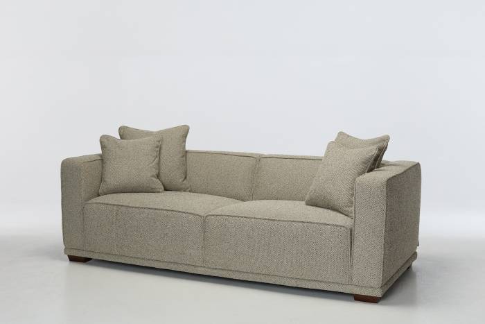 Porto Modern 3.5 Seater Sofa - Moss Green Luxury Woven Fabric