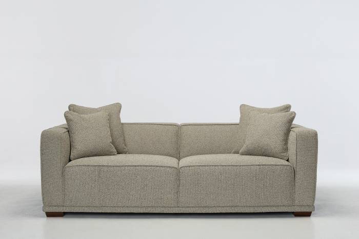 Porto Modern 3.5 Seater Sofa - Moss Green Luxury Woven Fabric