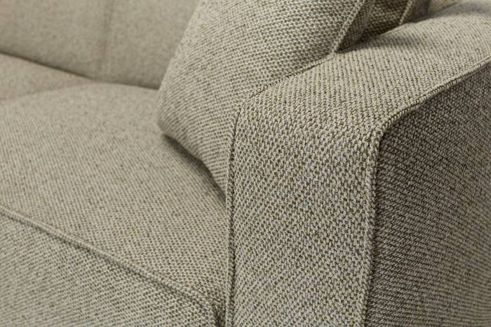 Porto Modern 3.5 Seater Sofa - Moss Green Luxury Woven Fabric