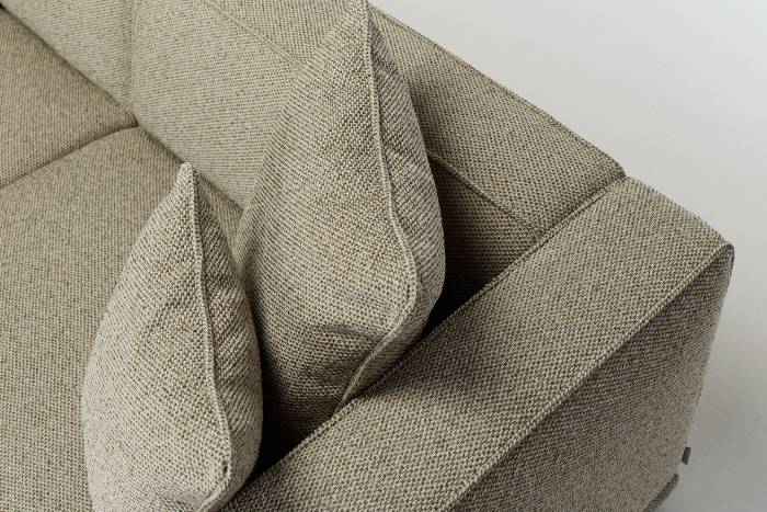 Porto Modern 3.5 Seater Sofa - Moss Green Luxury Woven Fabric