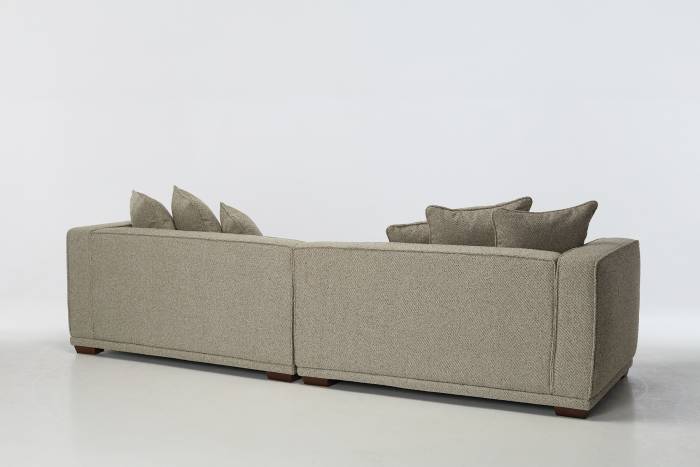 Porto Large Modern 4.5 Seater Sofa - Moss Green Luxury Woven Fabric