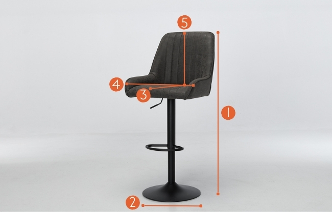 Verona swivel bar stool measurements