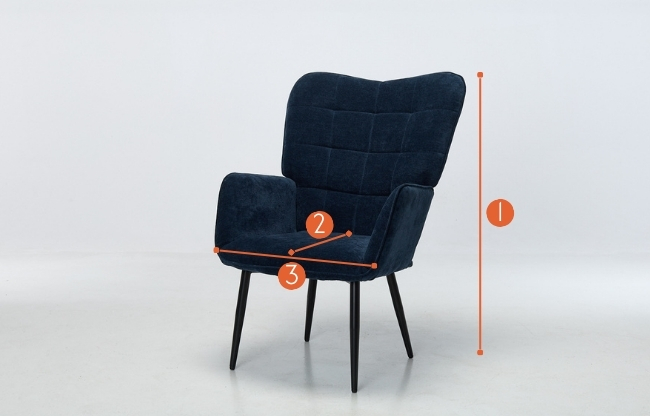 Clifton accent chair measurements