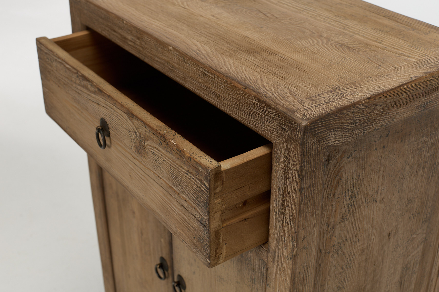 Emile Cabinet - Reclaimed Wood Handcrafted 2 Door 1 Drawer Cabinet