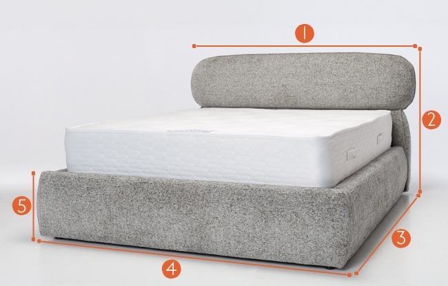 Lyra ottoman bed measurements