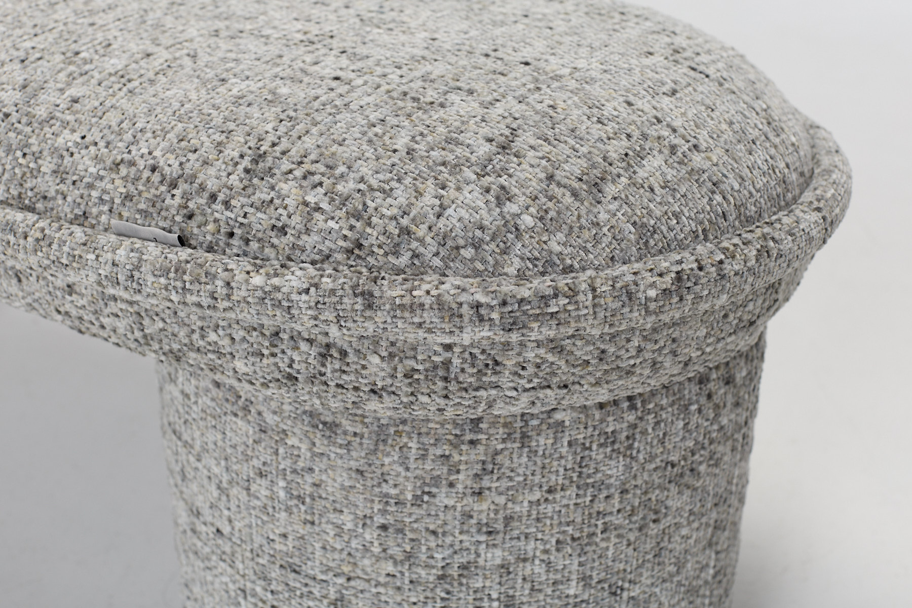 Lyra Upholstered Bench - Luxury Grey Textured Chenille