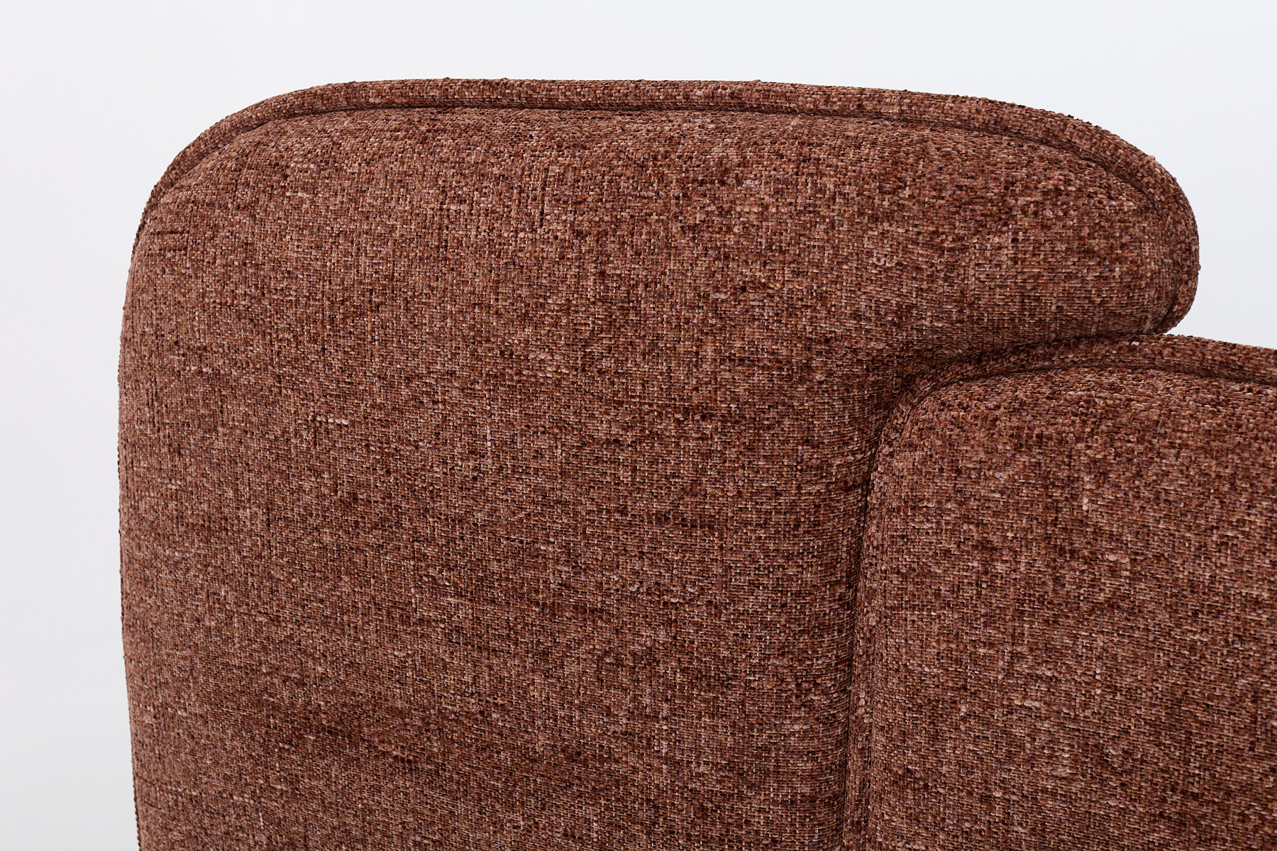 Mila Ottoman Bed - Luxury Copper Blush Basket Weave Chenille