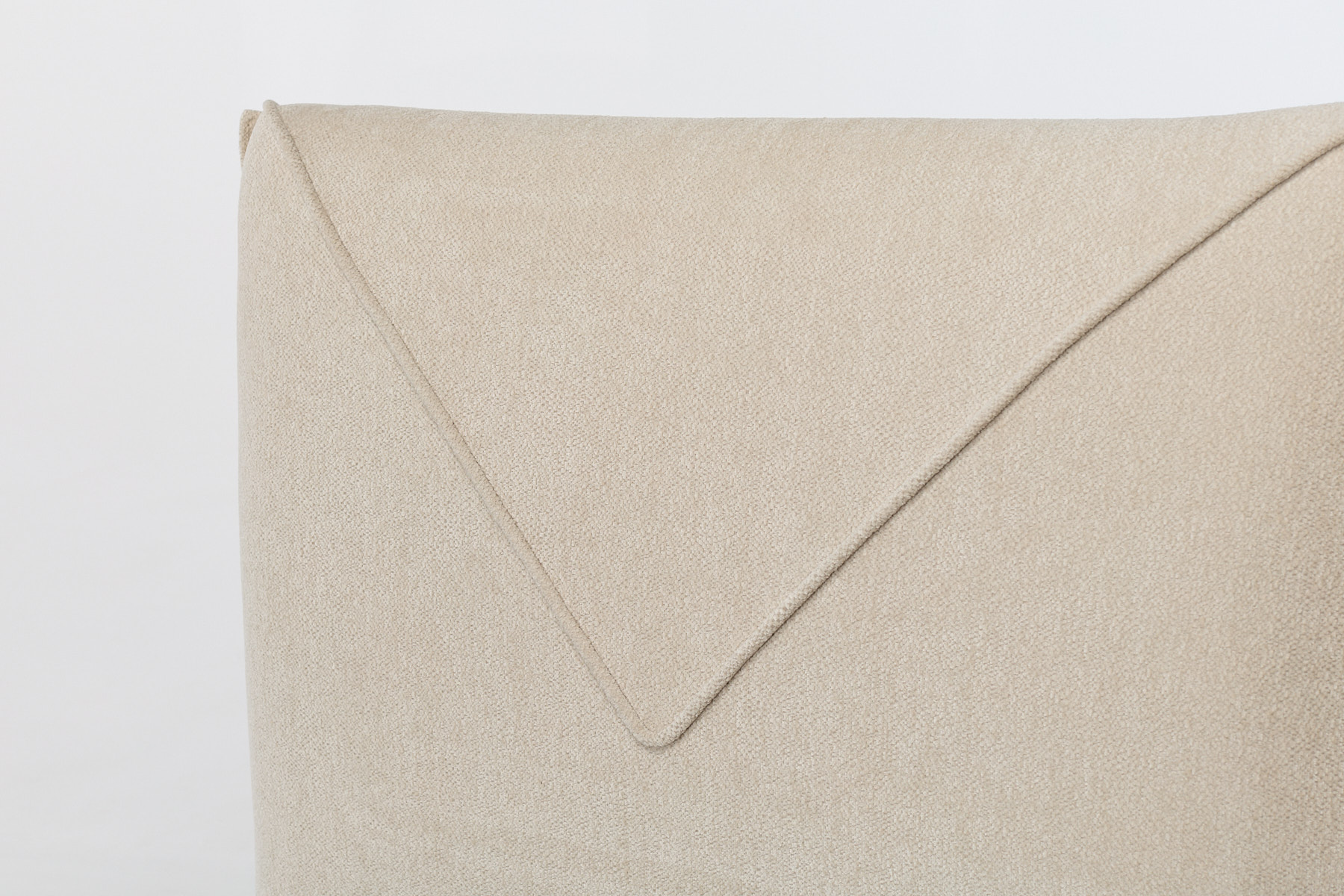 Nala Ottoman Bed - Luxury Fawn Soft Chenille Fabric