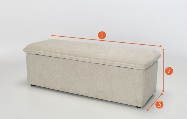 Nala Storage Ottoman measurements