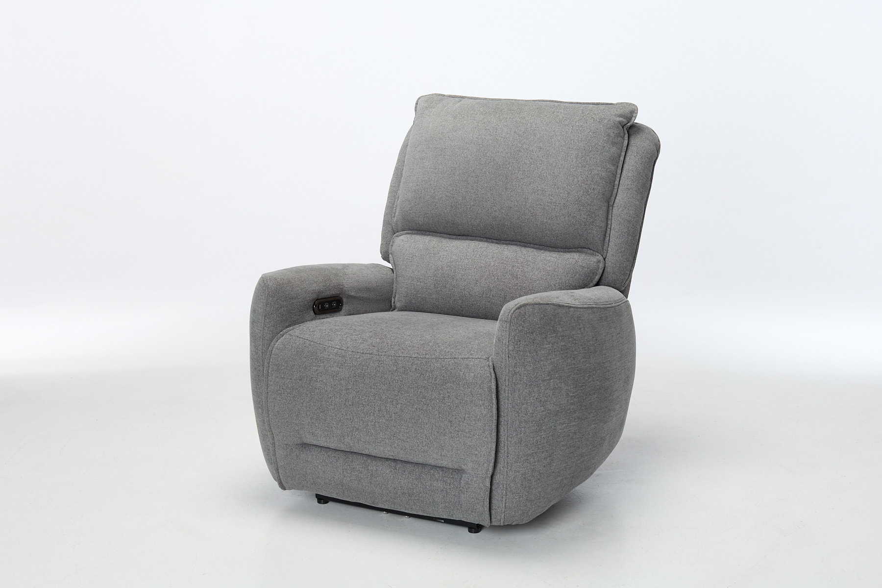 Preston Electric Rise & Recline Armchair - Grey Fabric