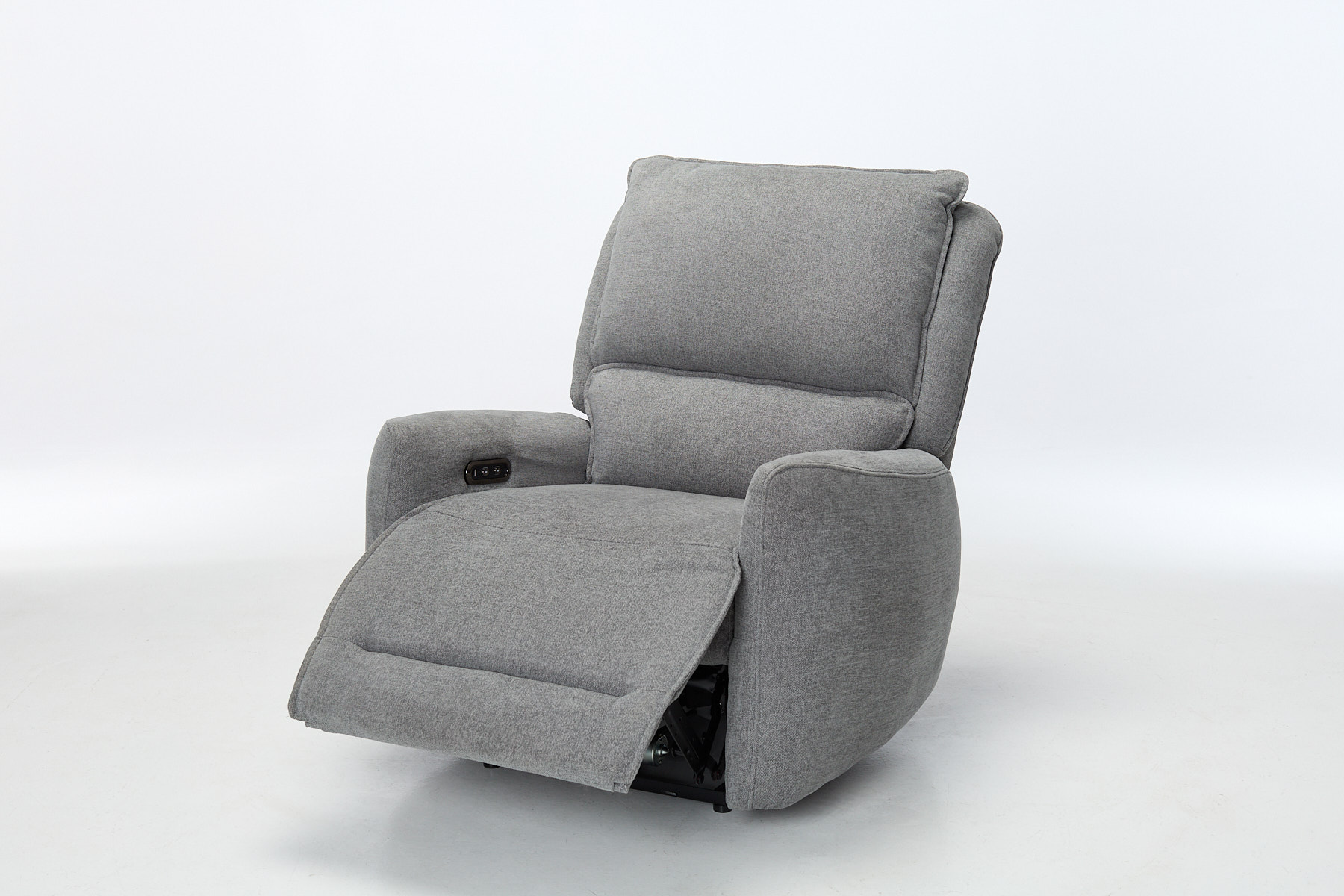 Preston Electric Rise & Recline Armchair - Grey Fabric
