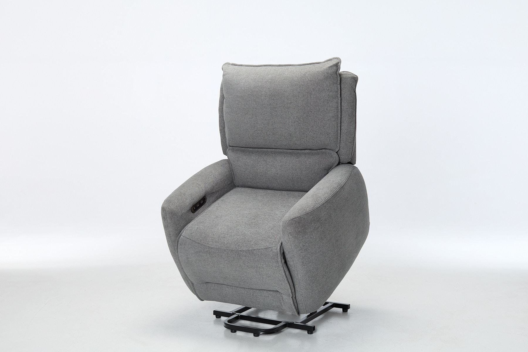Preston Electric Rise & Recline Armchair - Grey Fabric