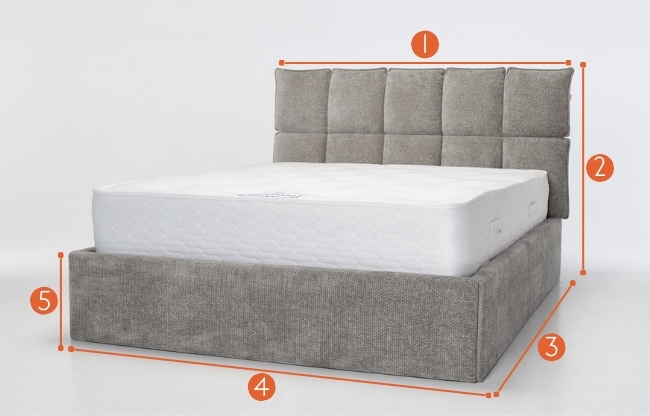 Thea ottoman bed measurements