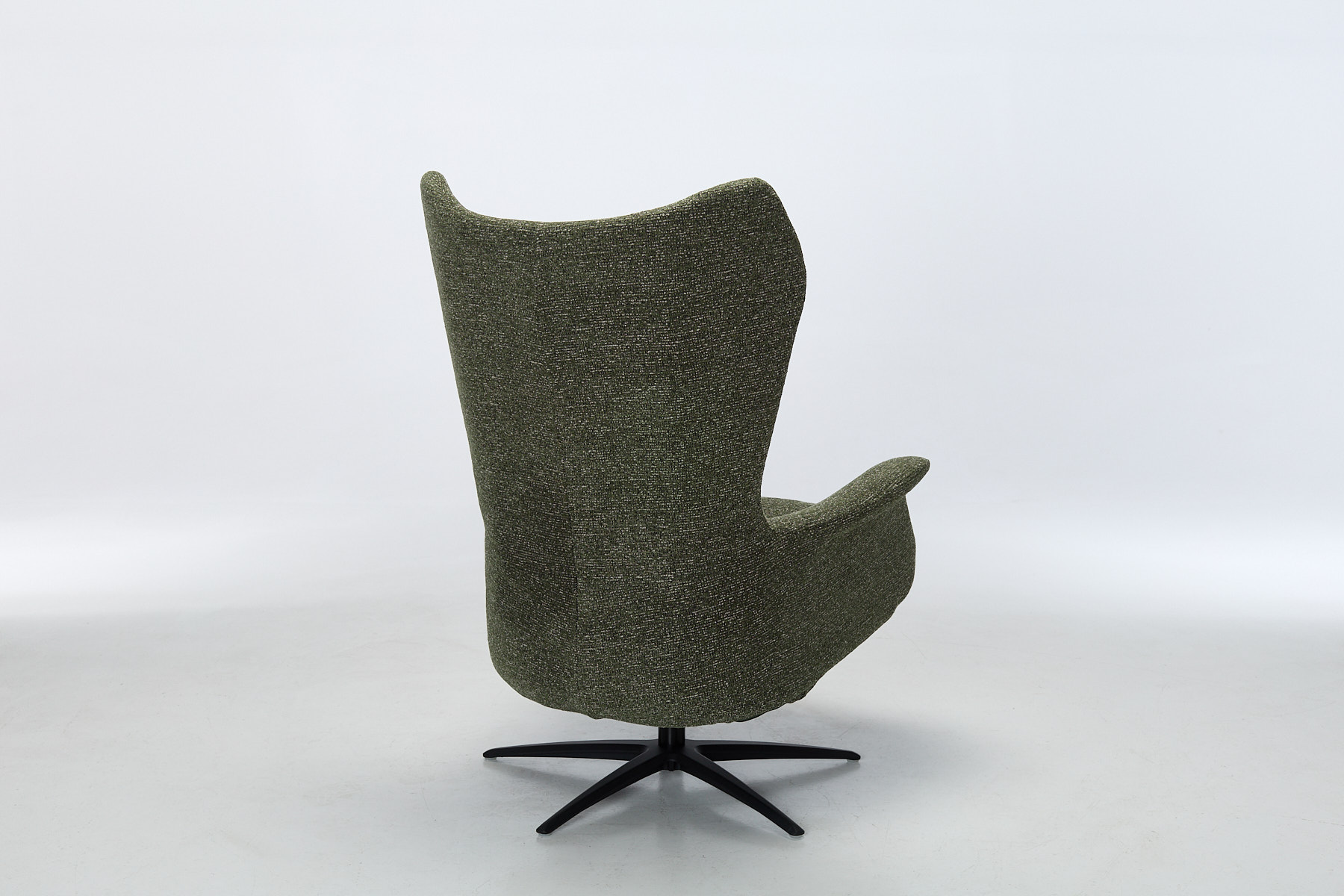 Utah Zero Gravity Swivel Electric Recliner Armchair - Kelly Green Chenille Fabric