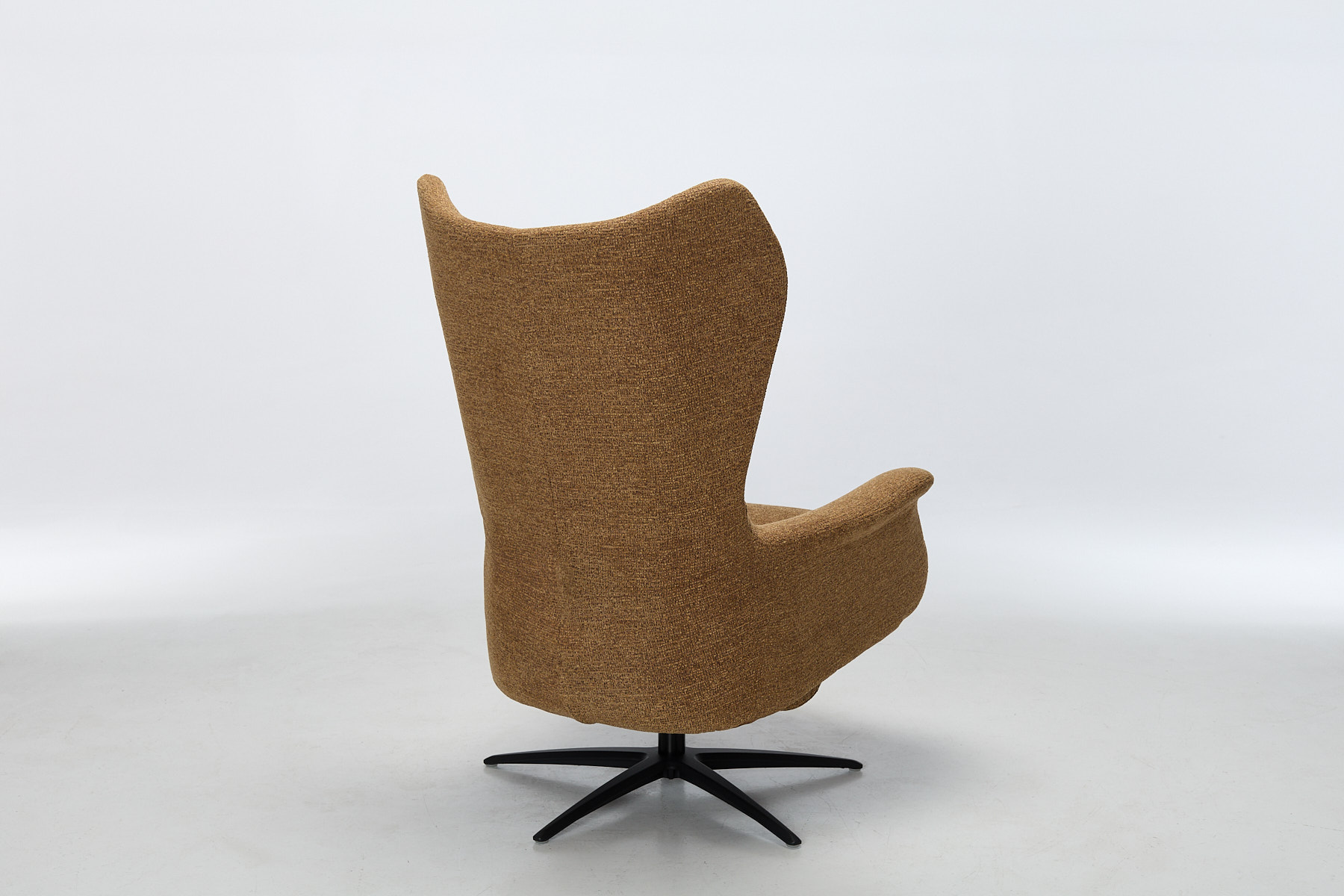 Utah Zero Gravity Swivel Electric Recliner Armchair - Pumpkin Chenille Fabric