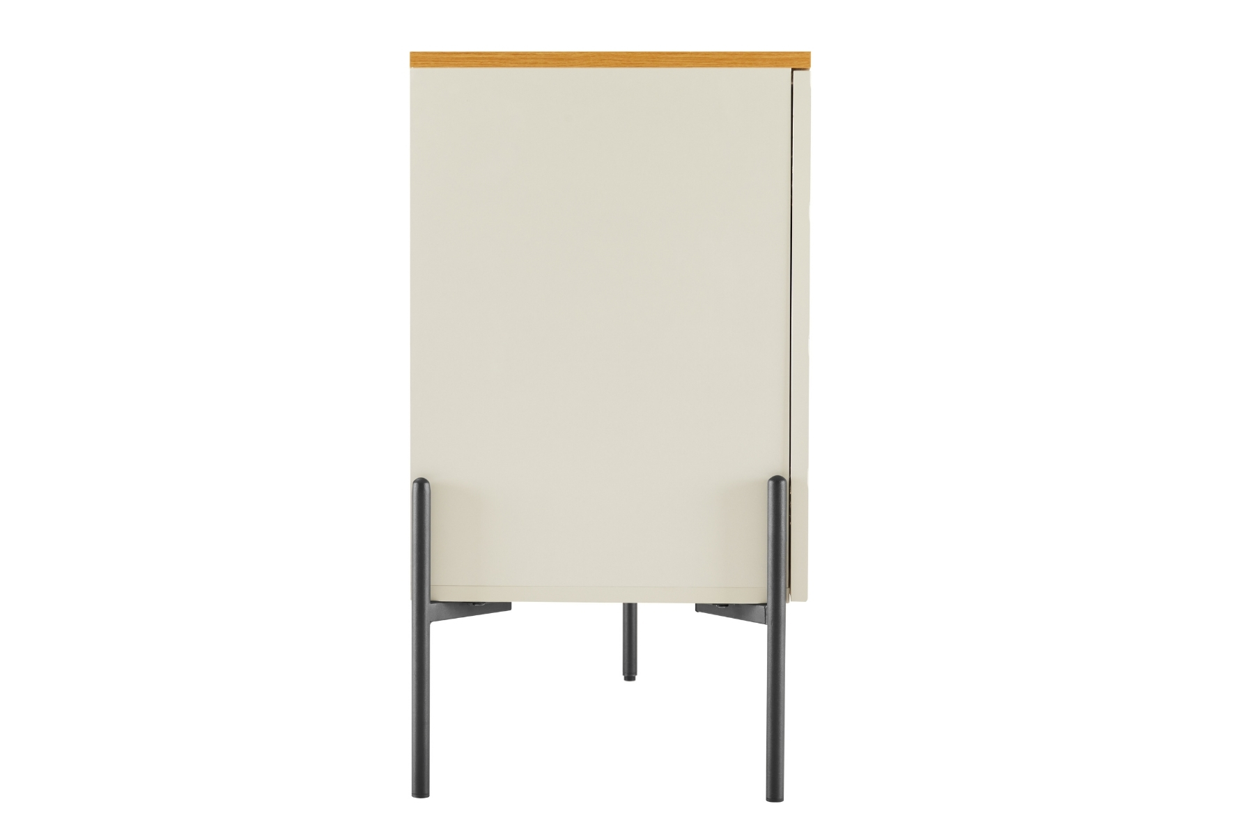 Colmar Sideboard - 1.6m Dove Grey 3 Door Sideboard with Oak Effect Top