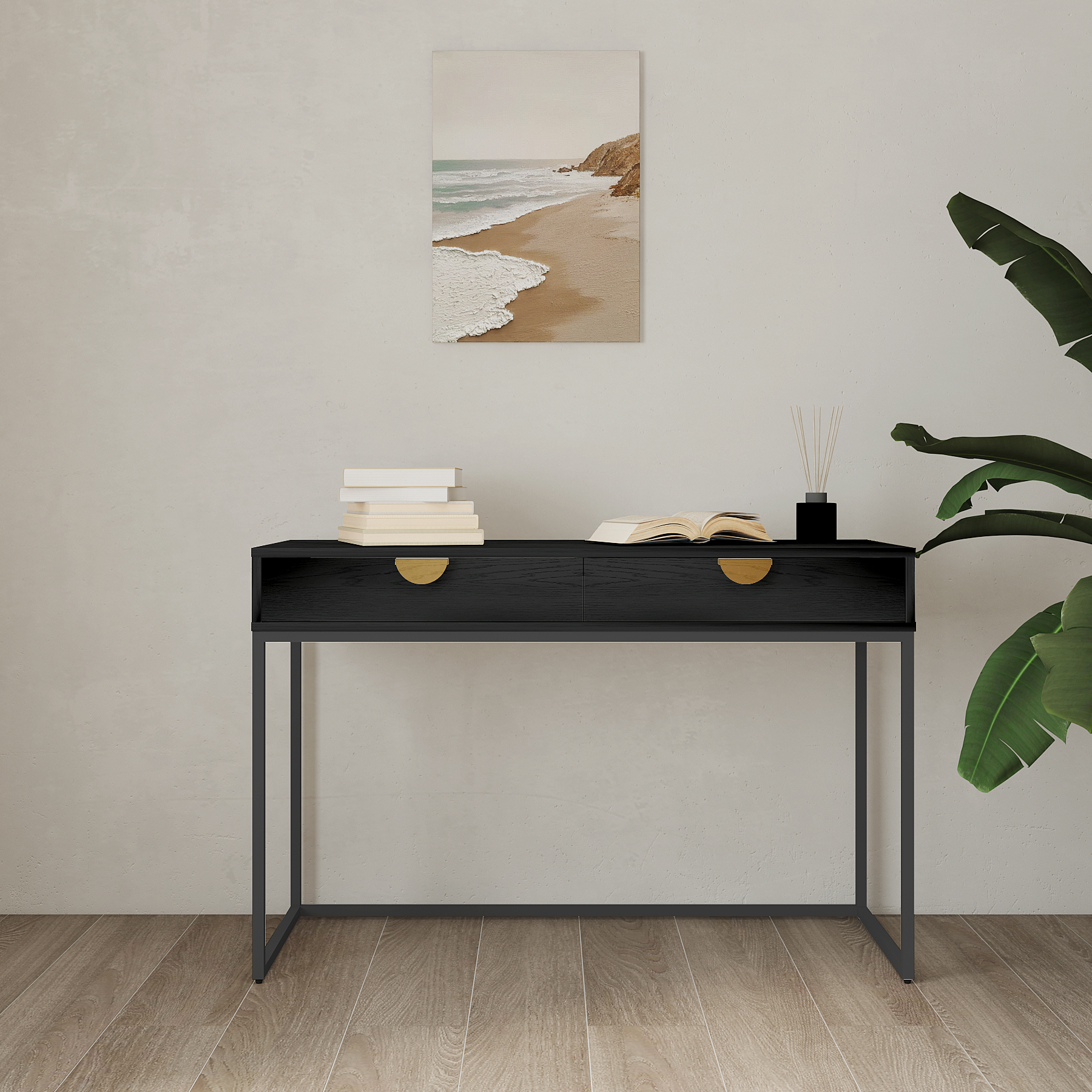 Oslo black dressing table at Furniture Outlet