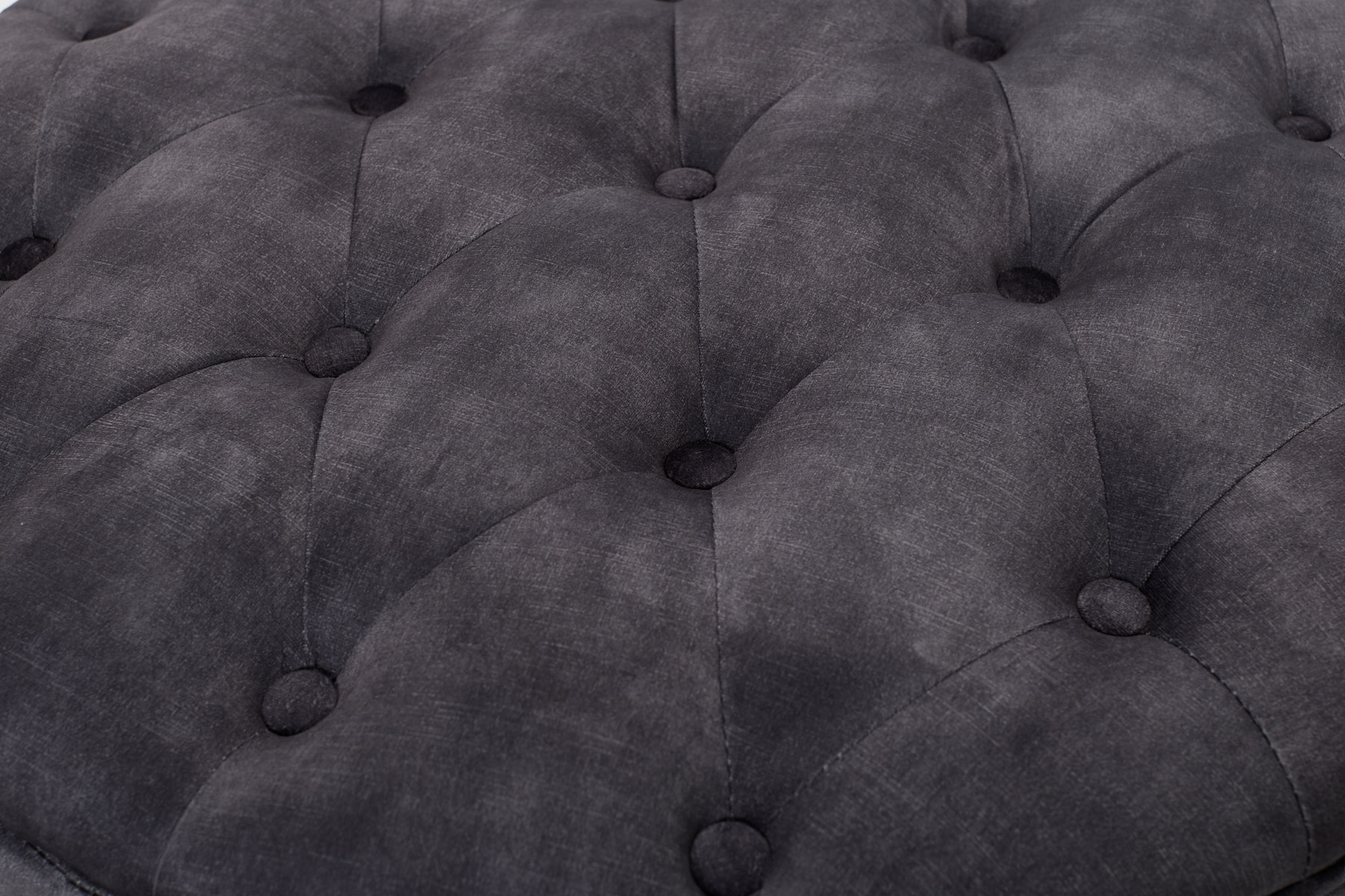 Sadie Storage Footstool - Grey Mocha Mottled Velvet