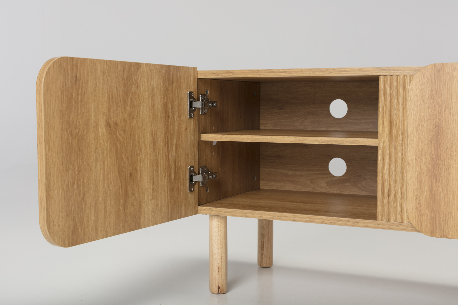 Inga Small TV Unit - 1.5m Small TV Unit, Oak Effect