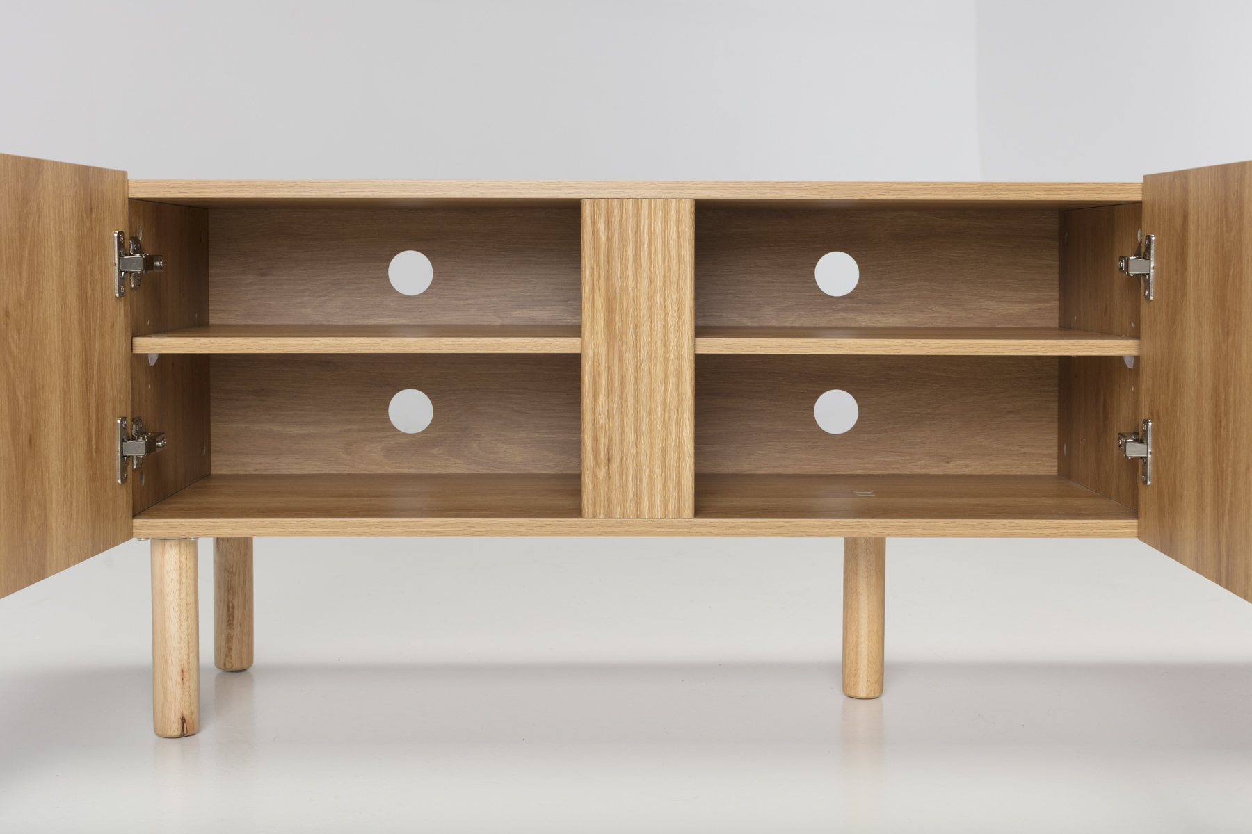 Inga Small TV Unit - 1.5m Small TV Unit, Oak Effect