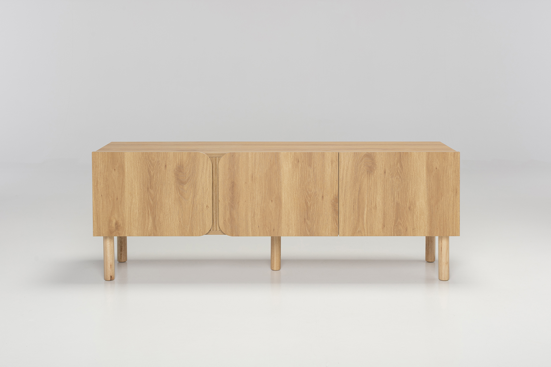 Inga Small TV Unit - 1.5m Small TV Unit, Oak Effect