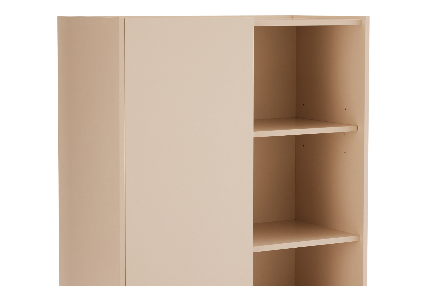 Lind Display Cabinet - 1.48m Tall Grey Display Cabinet with 1 Door & Open Shelving