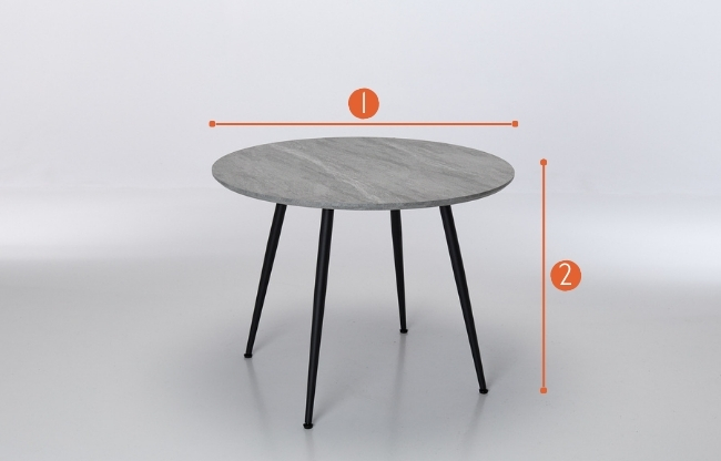 Theo 1m Round Dining Table measurements