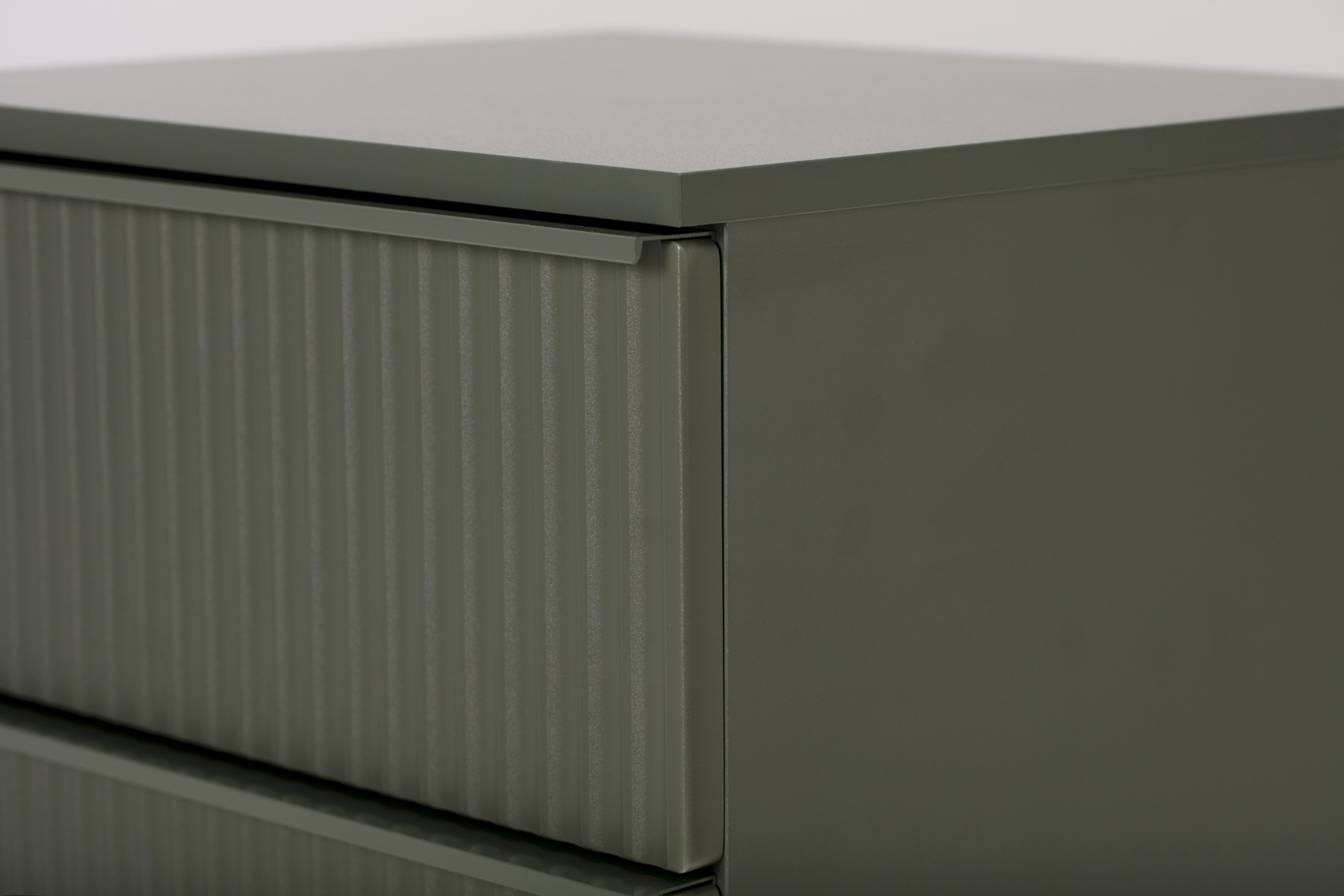 Greenwich Bedside Table - 2 Drawer Bedside Table, Green