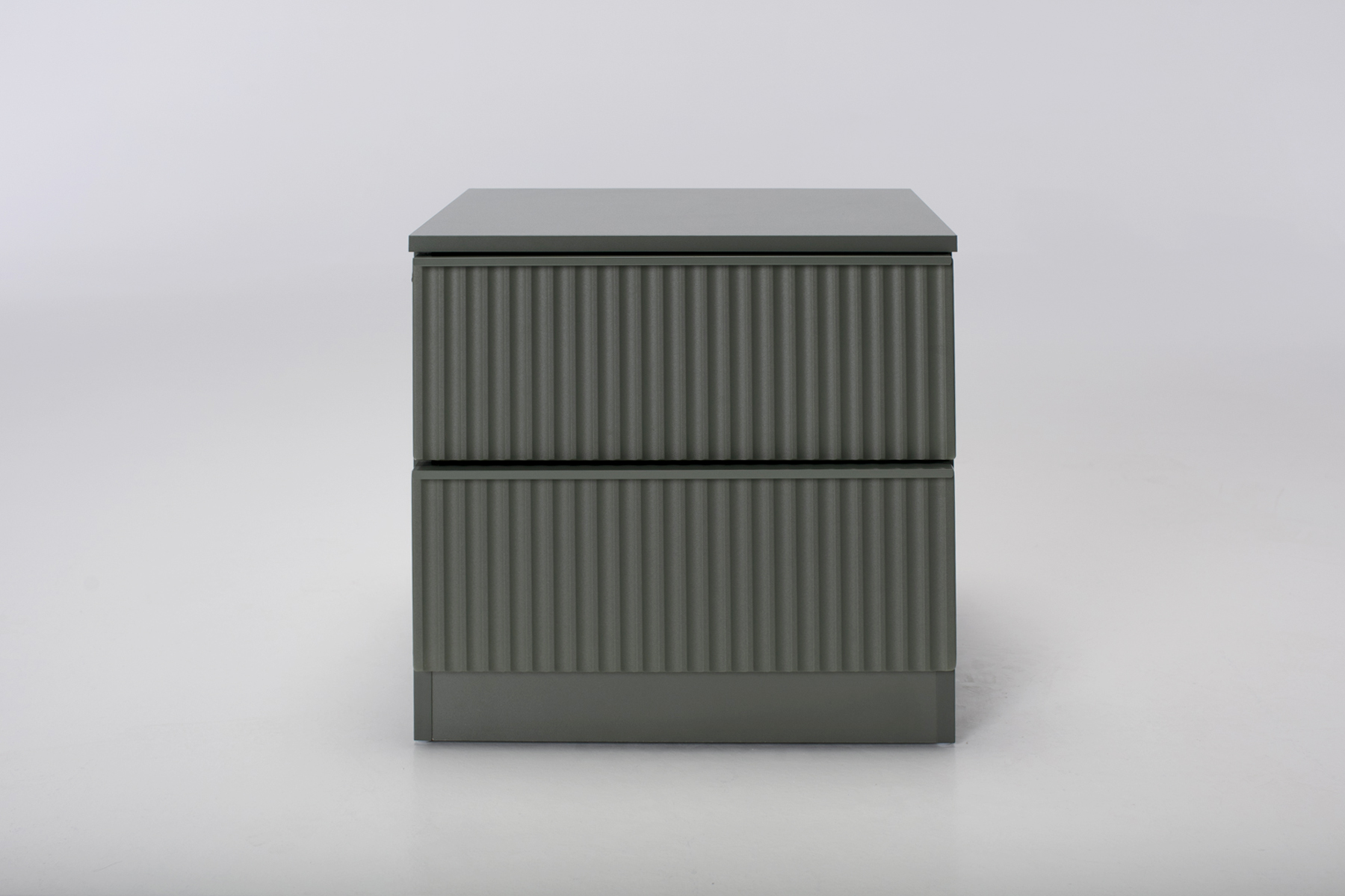 Greenwich Bedside Table - 2 Drawer Bedside Table, Green