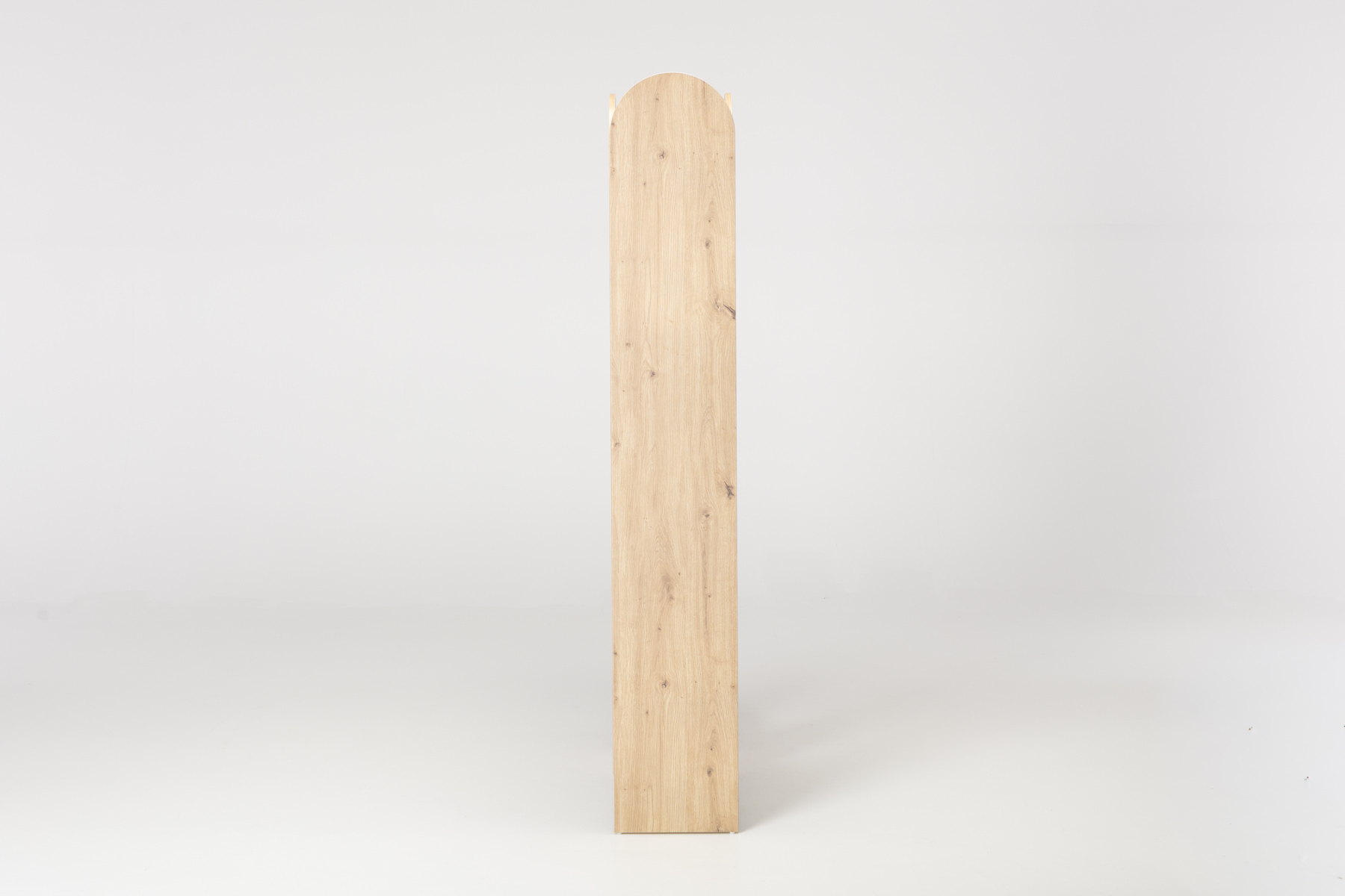 Thyra Bookshelf - 1.88m Tall Oak Effect Bookshelf with Geometric Shelving