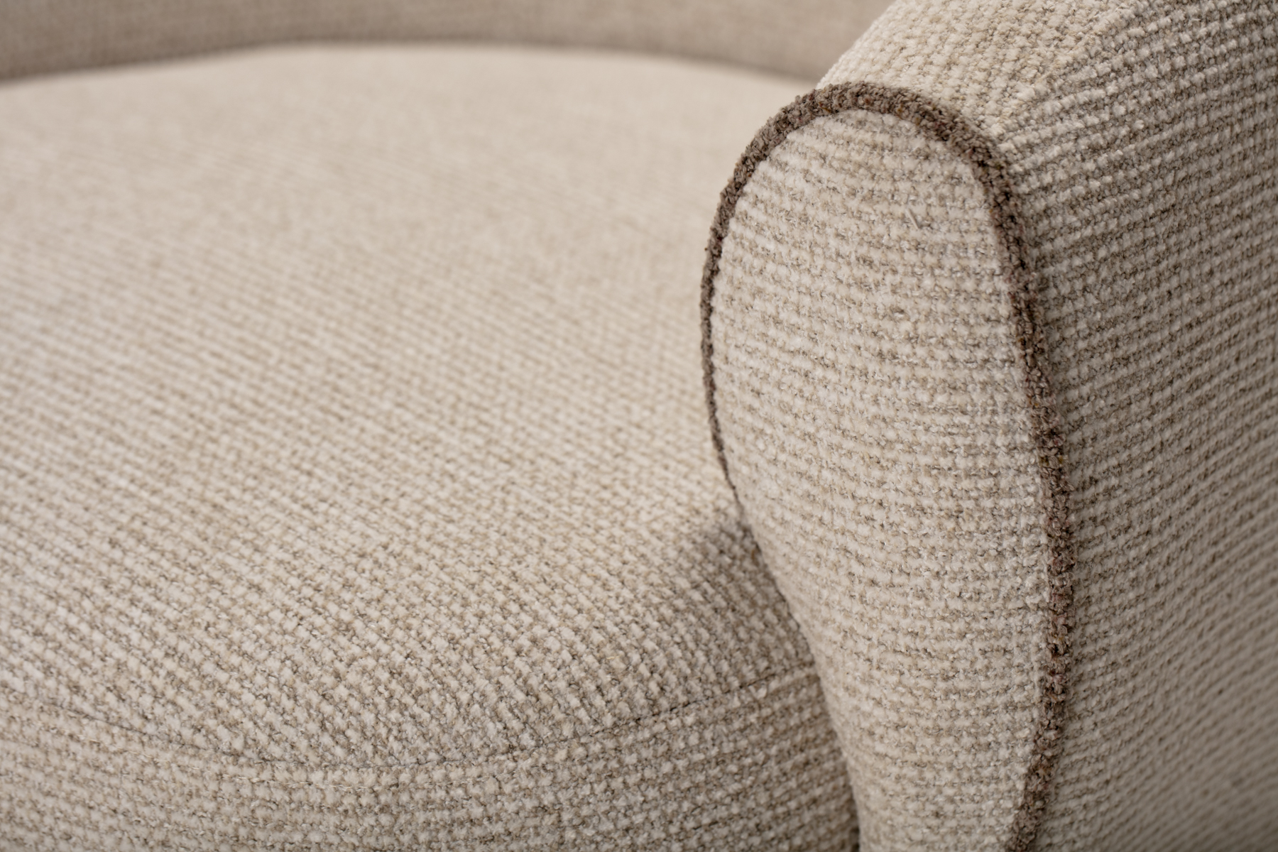 Zuri Swivel Chair - Swivel Accent Chair, Oatmeal Soft Textured Weave Fabric