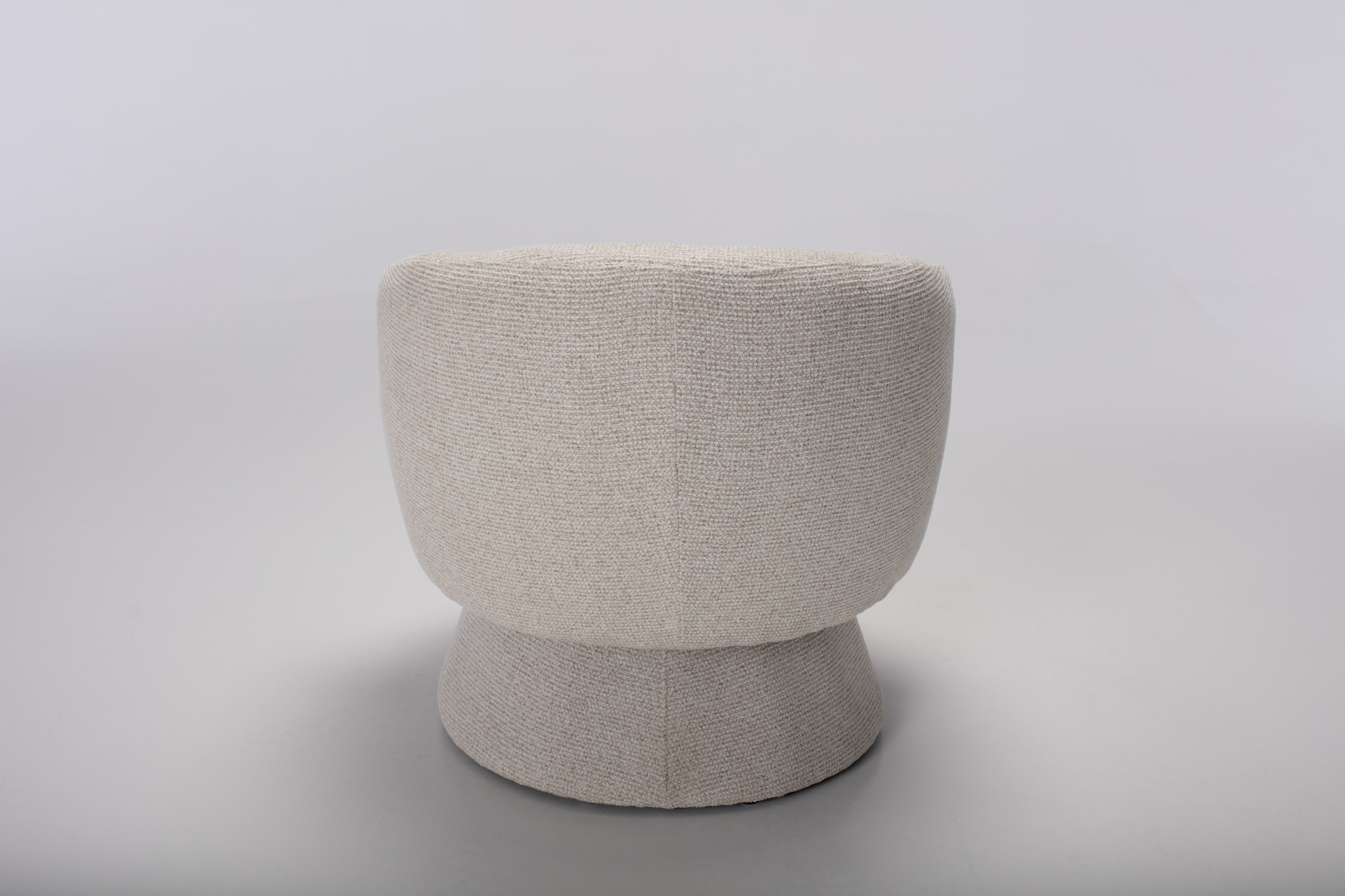 Zuri Swivel Chair - Swivel Accent Chair, Oatmeal Soft Textured Weave Fabric