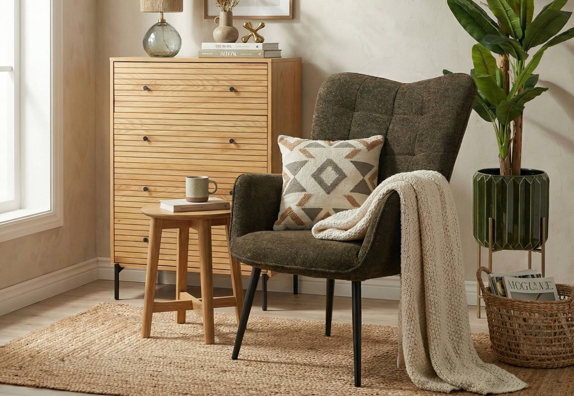 Stylish accent chairs and armchairs designed for comfort and interior flair